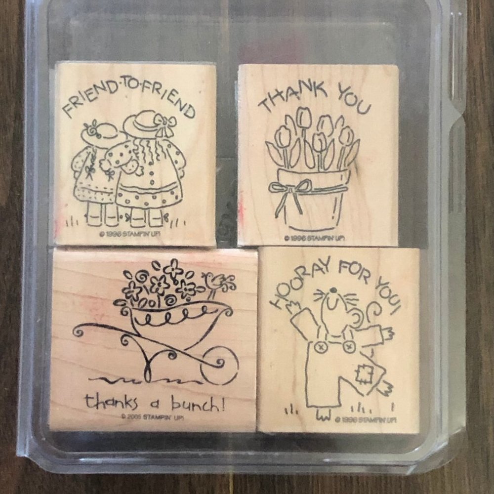 Stampin' Up! Stamps Friend to Friend, Thank You, Thanks a Bunch, Hooray for You